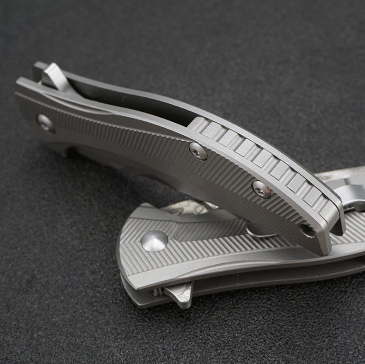 Zero Tolerance  ZT 0606  new D2 Titanium alloy handle ball system no logo folding knife UD19029 